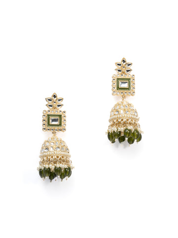Big Mehendi Green Jhumka