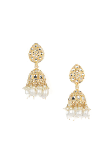 Pearl White Jhumka
